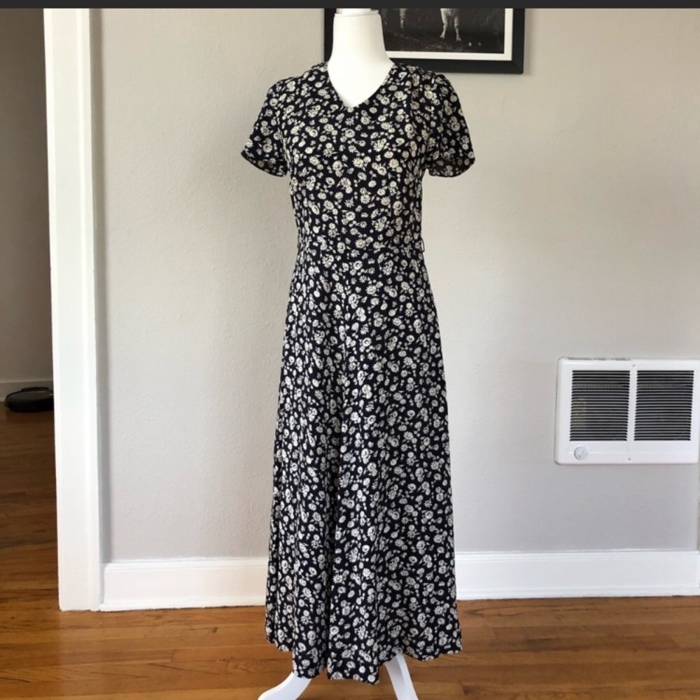 Laura Ashley floral midi dress